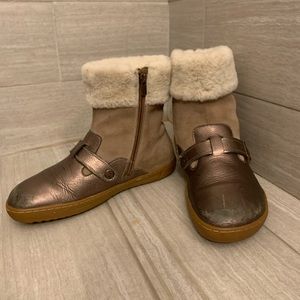 Birkenstock Stirling Tan Taupe Brown Short Ankle Winter Boots Lined Shoes Snow